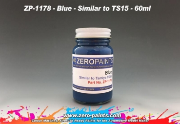 ZEROPAINTS ZP-1178 Blue Paint (Vergleichbar mit TS15) 60ml (Solid)