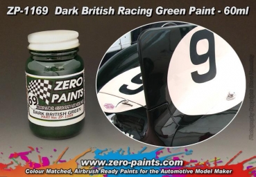 ZEROPAINTS ZP-1169 Dark British Racing Green Paint, 60ml