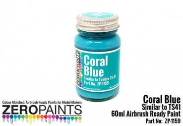 ZEROPAINTS ZP-1159 Coral Blue Paint (Vergleichbar mit Tamiya TS41) 60ml