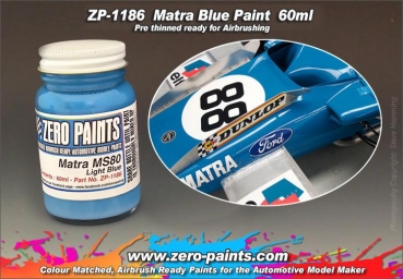 ZEROPAINTS ZP-1186 Matra MS80 Light Blue Paint 60ml