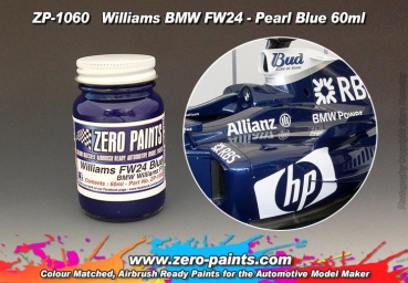 ZEROPAINTS ZP-1060 Williams F1 BMW FW24 Blue Paint 60ml