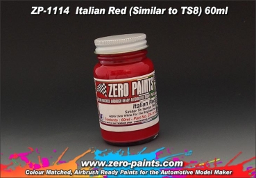 ZEROPAINTS ZP-1114 Italian Red Paint (Vergleichbar mit TS8) 60ml