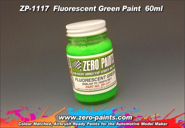 ZEROPAINTS ZP-1117 Fluorescent Green Paint 60ml