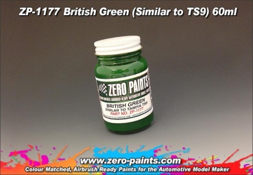 ZEROPAINTS ZP-1177 British Green Paint (Vergleichbar mit TS9) 60ml