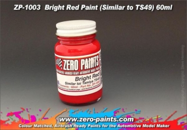ZEROPAINTS ZP-1003 Bright Red Paint (Vergleichbar mit TS49) 60ml